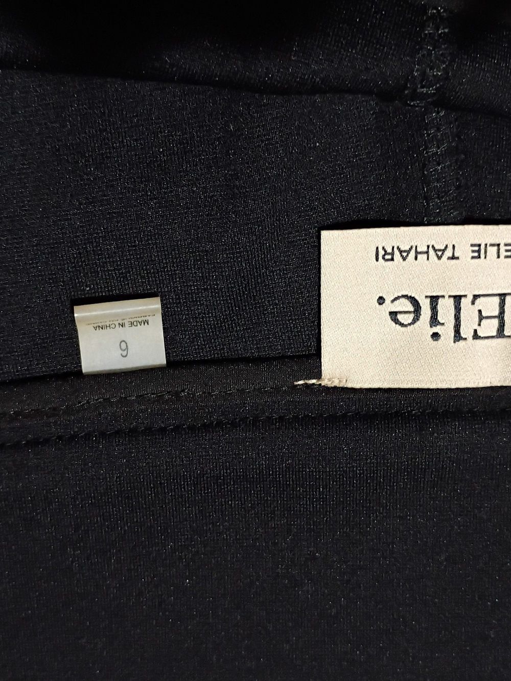 Elie Tahari Black Straight-Leg Pants - Picture 5 of 5